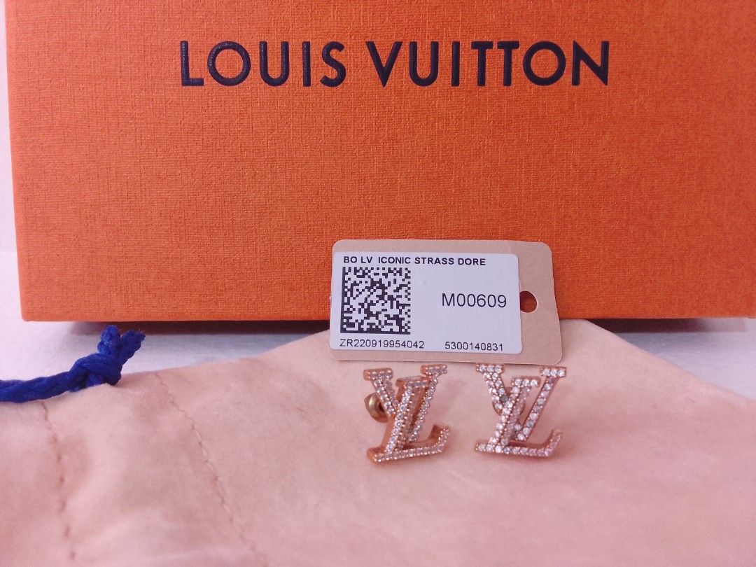 Shop Louis Vuitton Lv Iconic Earrings (LV ICONIC EARRINGS, M00609