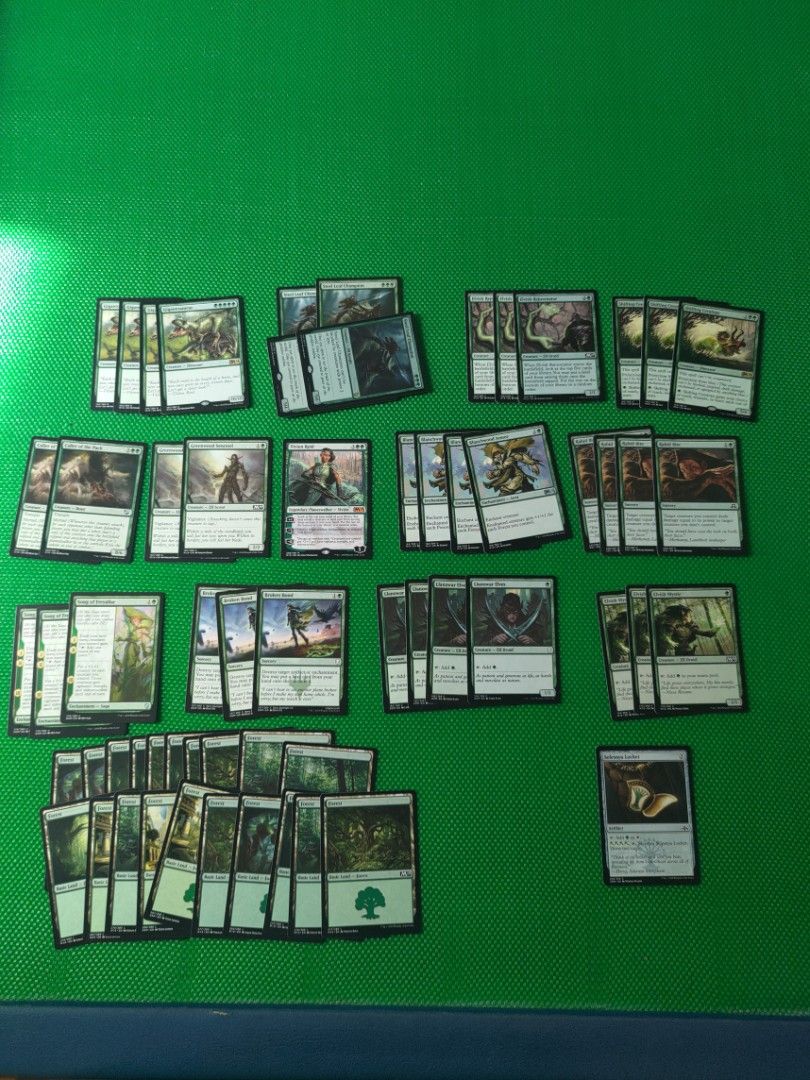 Magic budget mono Green ramp deck, Hobbies & Toys, Toys & Games on