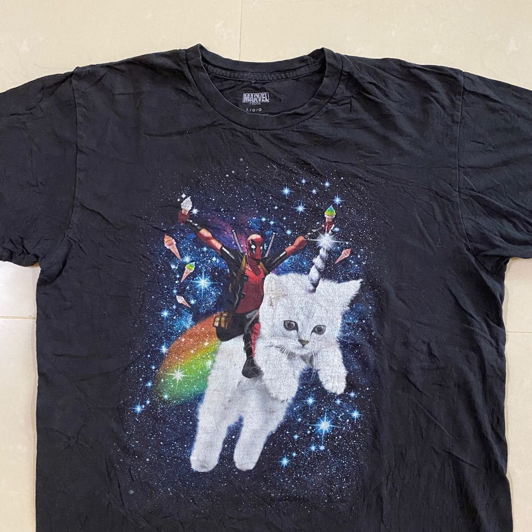 Deadpool unicorn cat shirt clearance