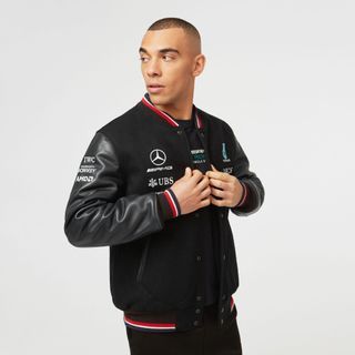 Off-White Leather Varsity Jacket (FW2021 Laboratory Of Fun), Luxury,  Apparel on Carousell