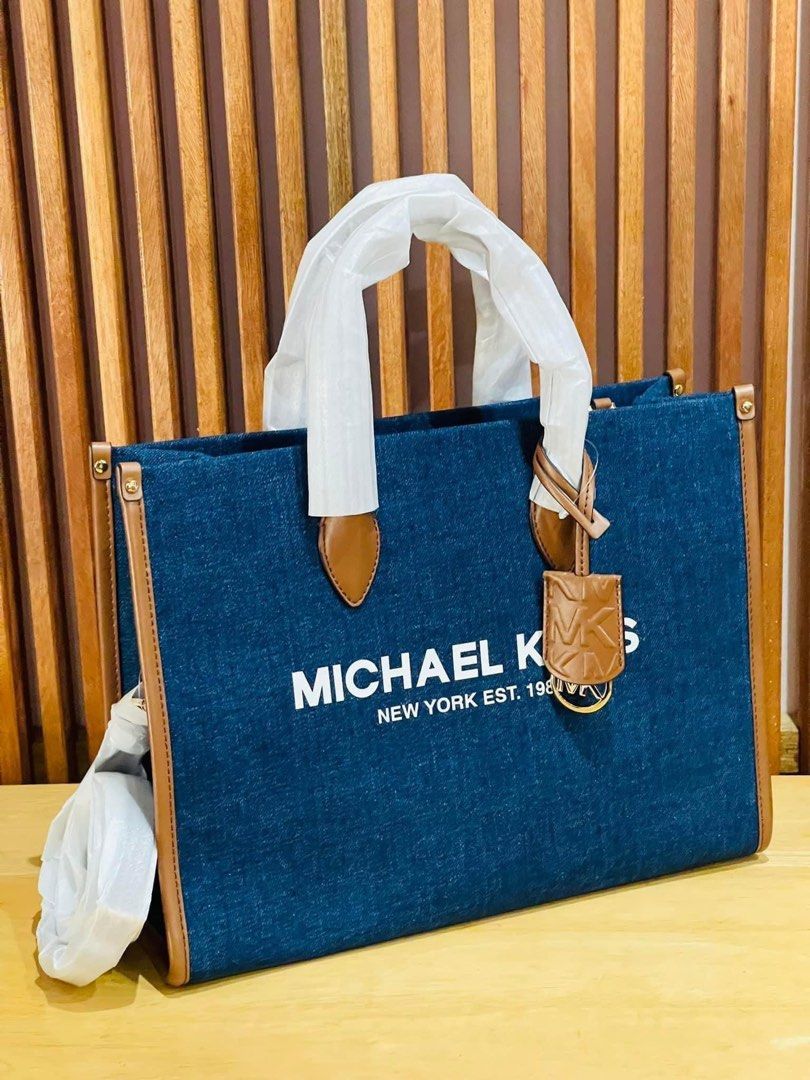 Michael Kors Bags | Michael Kors Mk Mirella Medium Pebbled Leather Tote Bag | Color: Gold/Pink | Size: Os | Shoeflipper's Closet