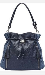 MIMCO fintasia flint blue tote bag