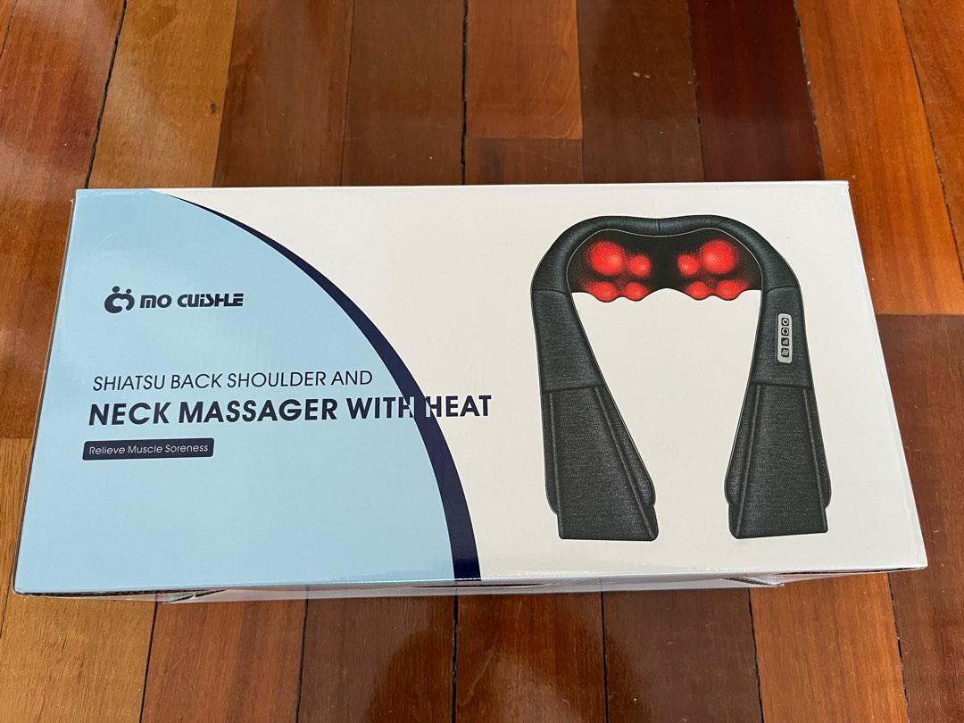Mo Cuishle Shiatsu Back Shoulder and Neck Massager with Heat, Electric