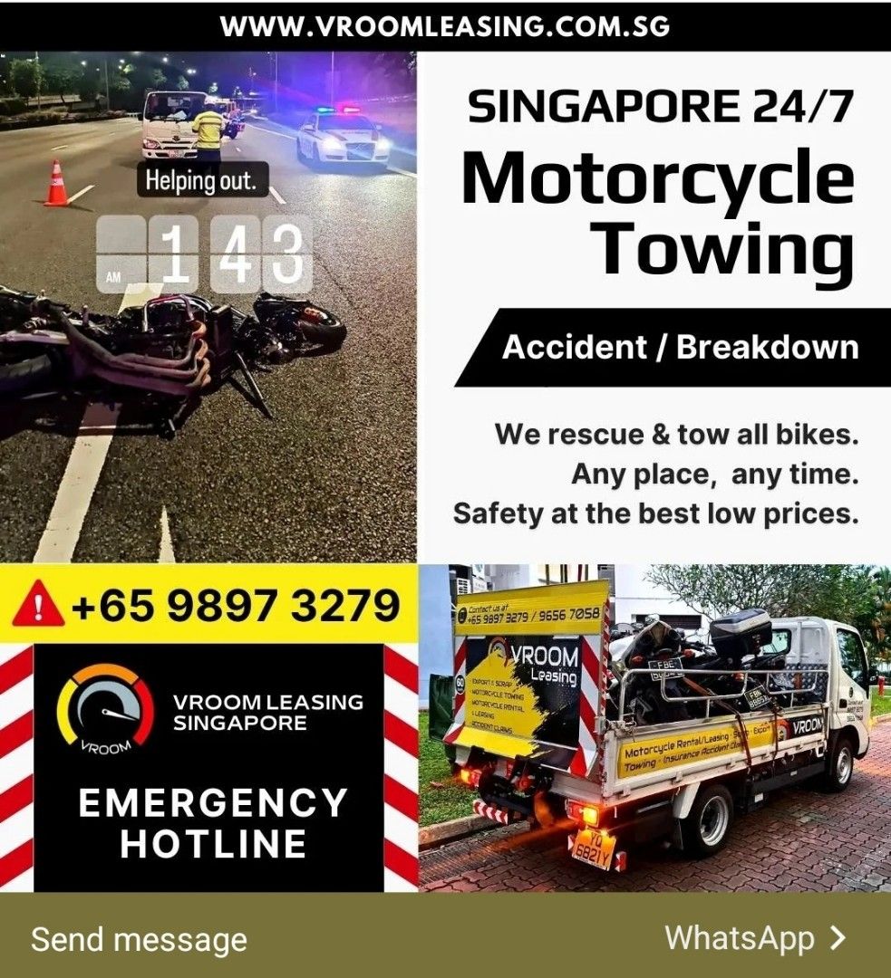 24hour Motorcycle Towing for All Bikes Class 2B Class 2A Class 2