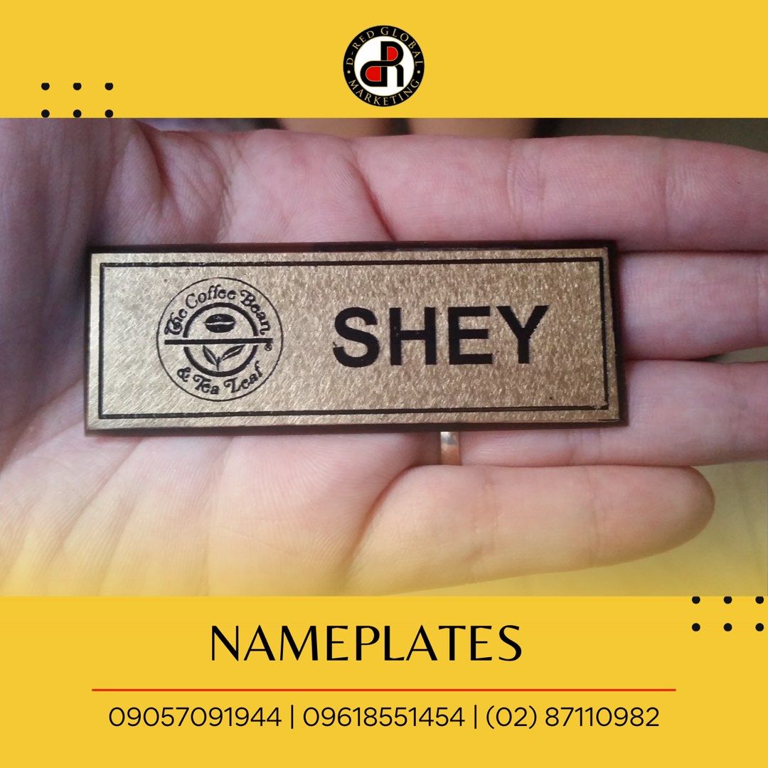 Nameplate Nameplates Name Pins Custom Nameplate on Carousell