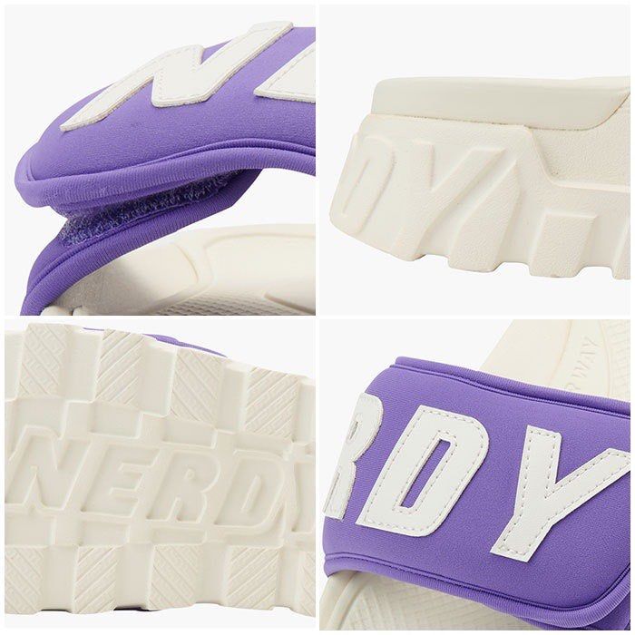 ★2023SS新作★NERDY★Rich Bread Velcro Slide NERDY Rich bread Velcro slides slipper, Men's Fashion