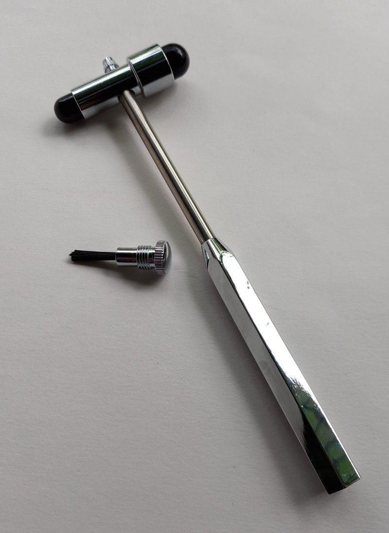 Neuro hammer with brush new design (Category: Rehabilitative Devices) located in Marikina City. Submitted by entropymarketing (Listing ID 1221126372, Image 1). Description: Percussion Neuro hammer with brush php 300 Tuning fork with bell php 250 Also available Goniometer php 150 Address Entropy Marketing Marikina 10 Nalugod St Sto Nino Marikina For your medical supplies need, kindly visit and like us on Facebook https://www.facebook.com/entropyma