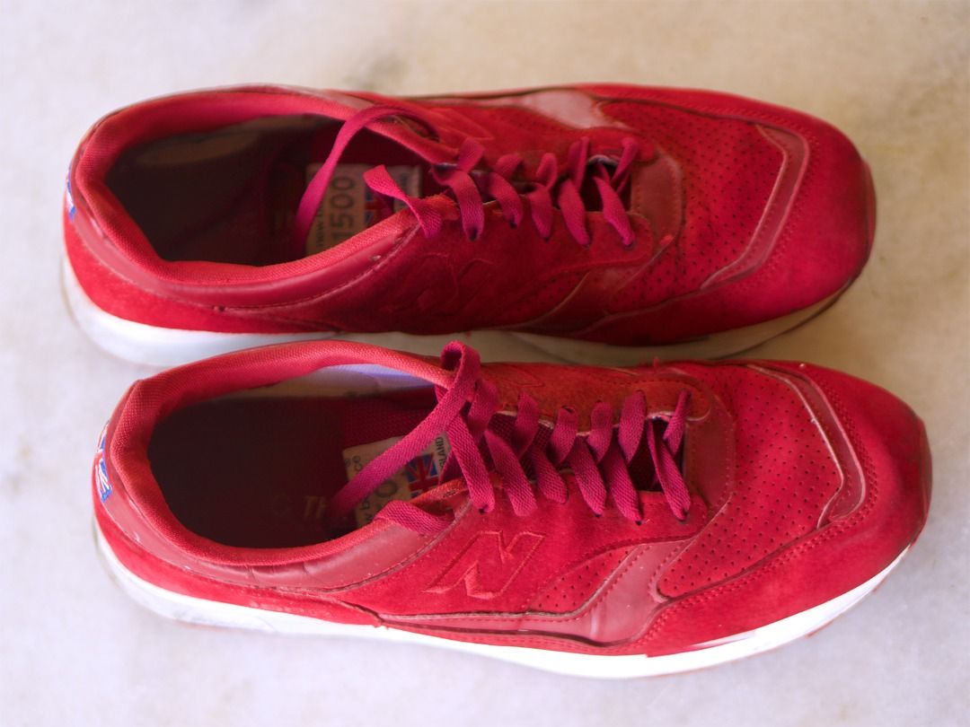 New Balance Red 1500 Flying The Flag Made In England Men s Fashion Footwear Sneakers on Carousell
