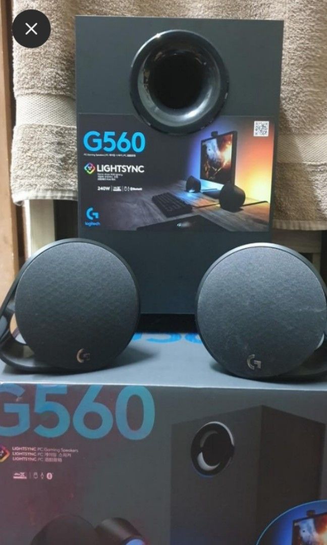(NEW) LOGITECH G560 LIGHTSYNC PC GAMING SPEAKER RGB BLUETOOTH/USB