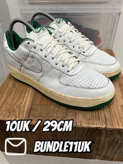 Nike Air Force 1 White Pine Green 10UK