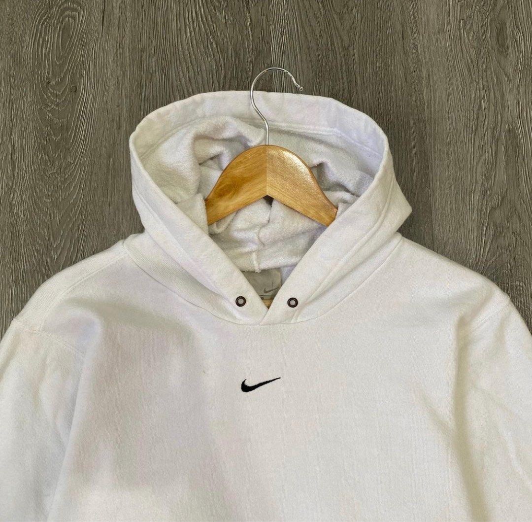 Nike center hoodie white eminem colourway, Men's Fashion, Tops