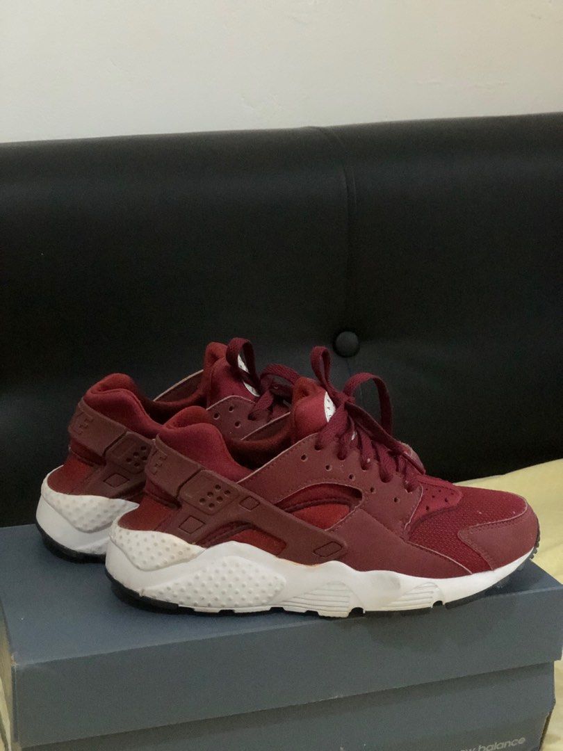 Nike Huarache Maroon Women s Fashion Footwear Sneakers on Carousell