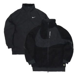 NIKE NSW SWOOSH 羔羊毛 大勾 小標 雙面穿 FB1910-010
