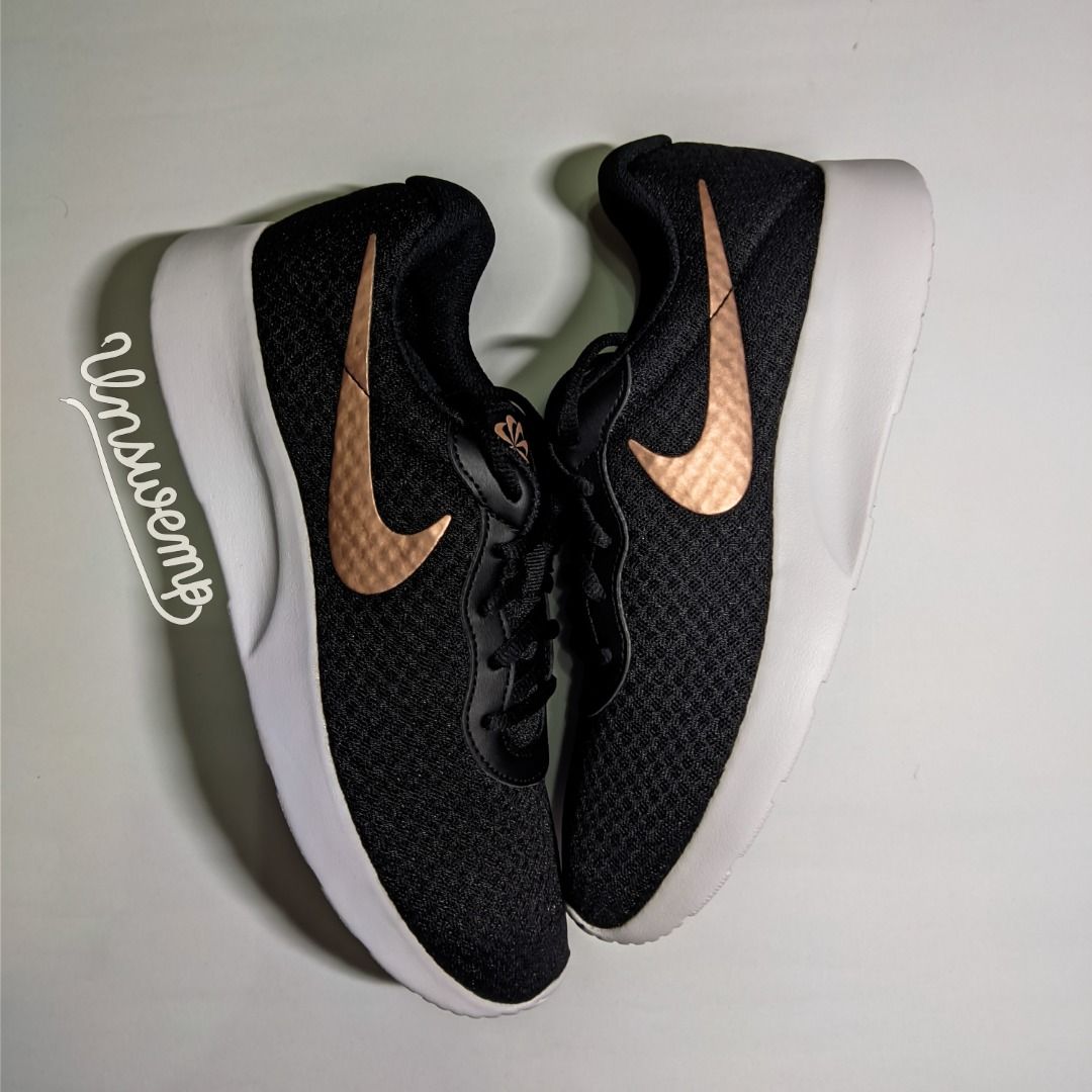 Nike Women s Tanjun Shoes Black Bronze Women s Fashion