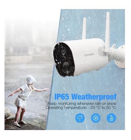 conico solar powered security camera