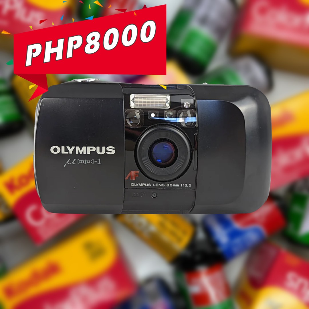 Olympus Mju 1 + Freebies, Photography, Cameras on Carousell
