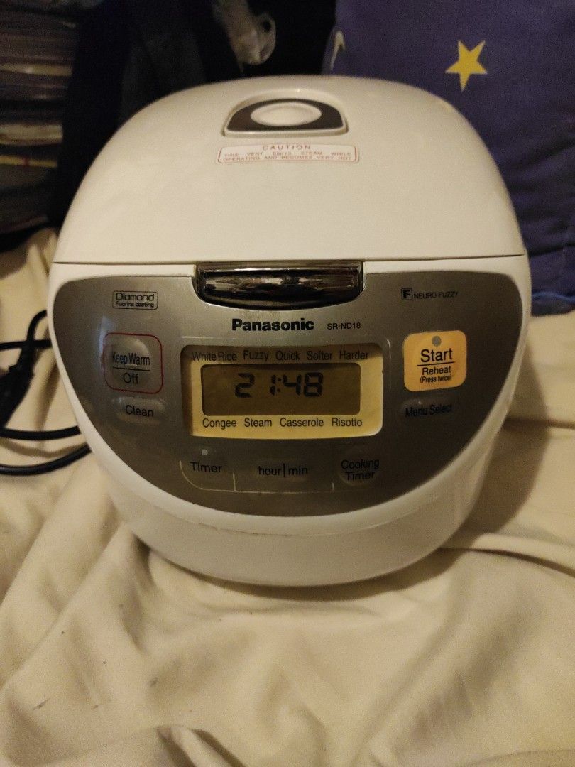 Panasonic fuzzy logic rice cooker電飯煲九種不同煮食功能,可以以物易物, 家庭電器, 廚房電器, 鍋具