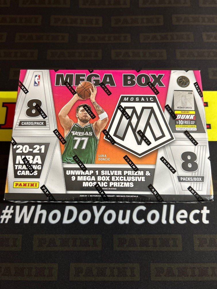 Panini Mosaic Mega Box 2020 2021 NBA Trading cards unwrap Silver