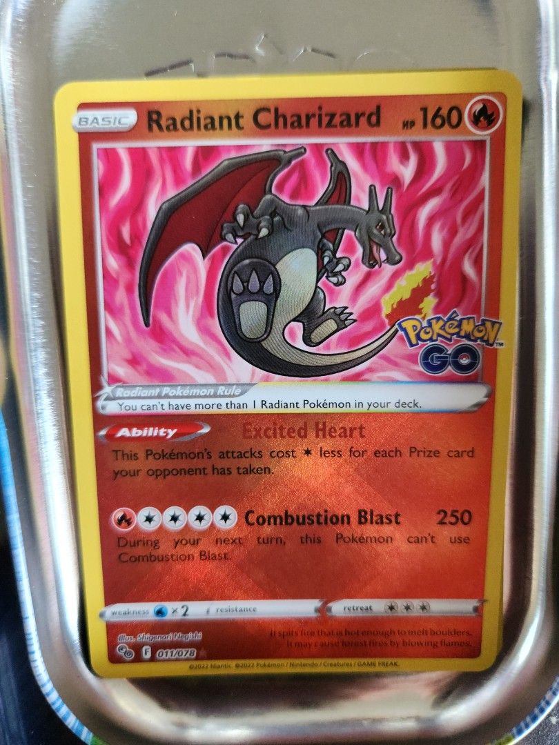 Pokemon Go Radiant Charizzard, Hobbies & Toys, Toys & Games on Carousell