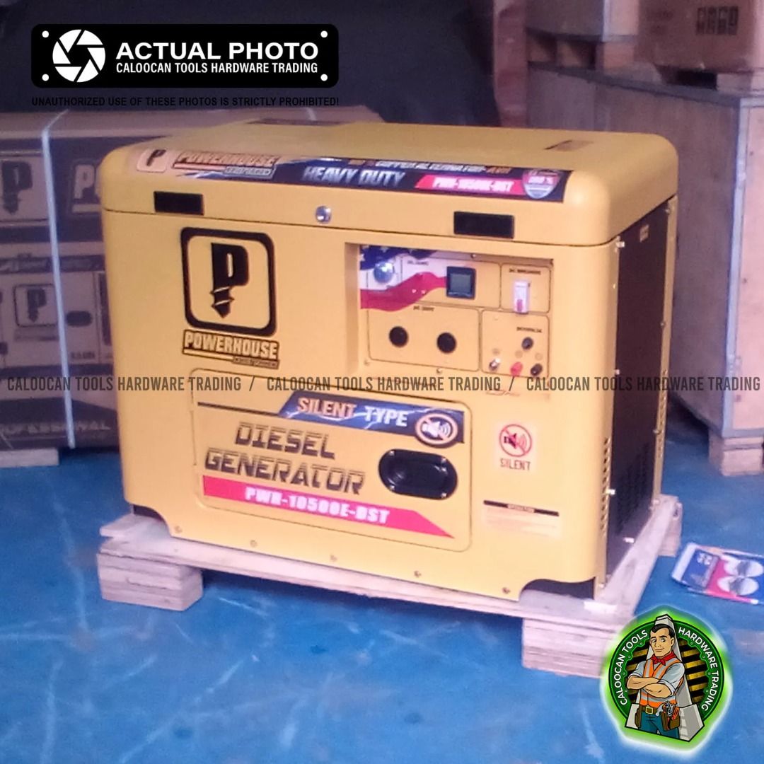 POWERHOUSE 8.5kva Diesel Silent Type Generator with Battery for