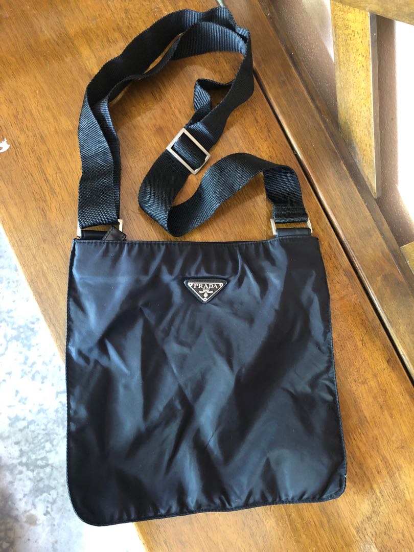 Prada canvas sling bag outlet