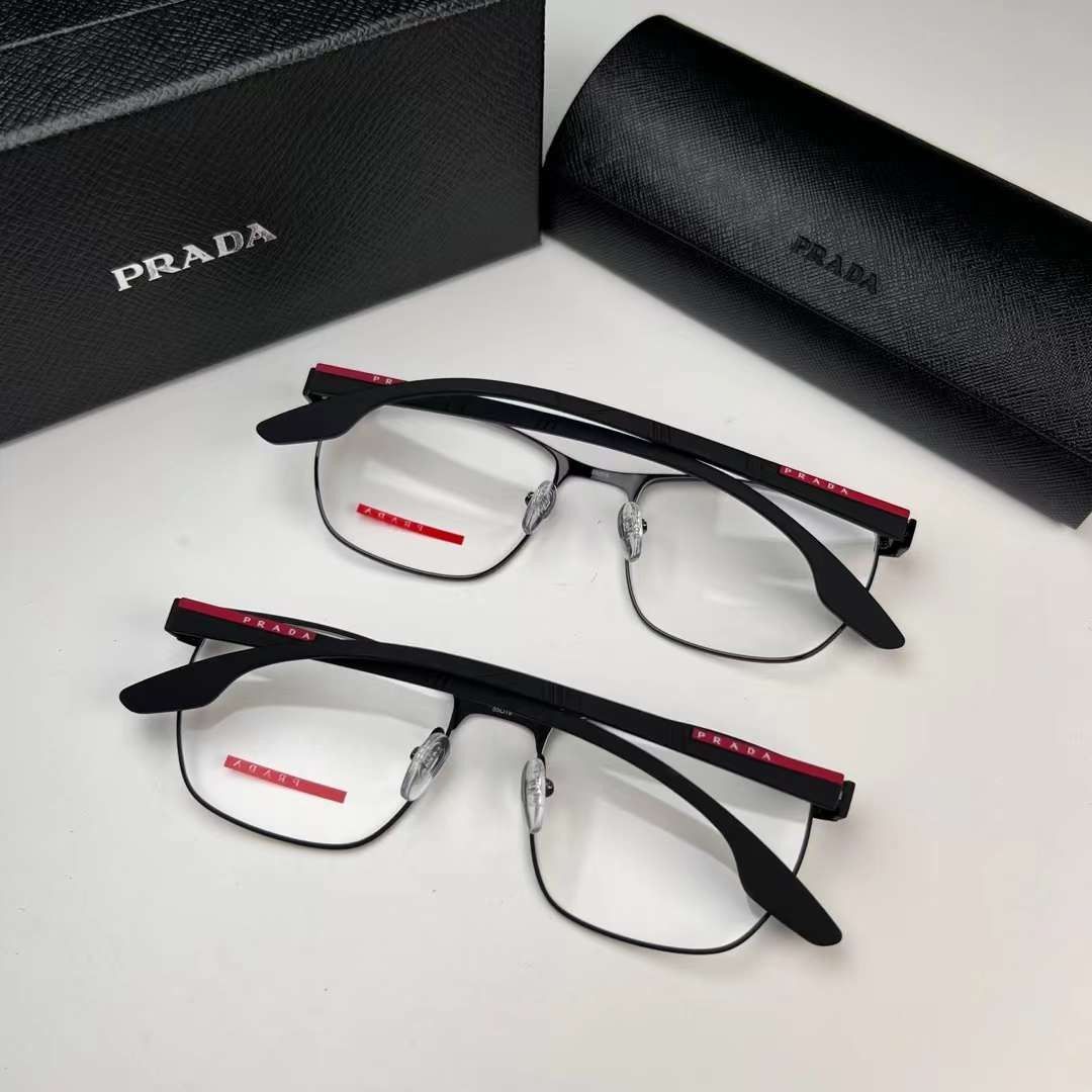 prada titanium glasses