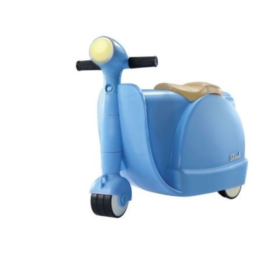 PRELOVED SKOOT RIDE ON KIDS LUGGAGE SKY BLUE Toys Collectibles Mainan di Carousell