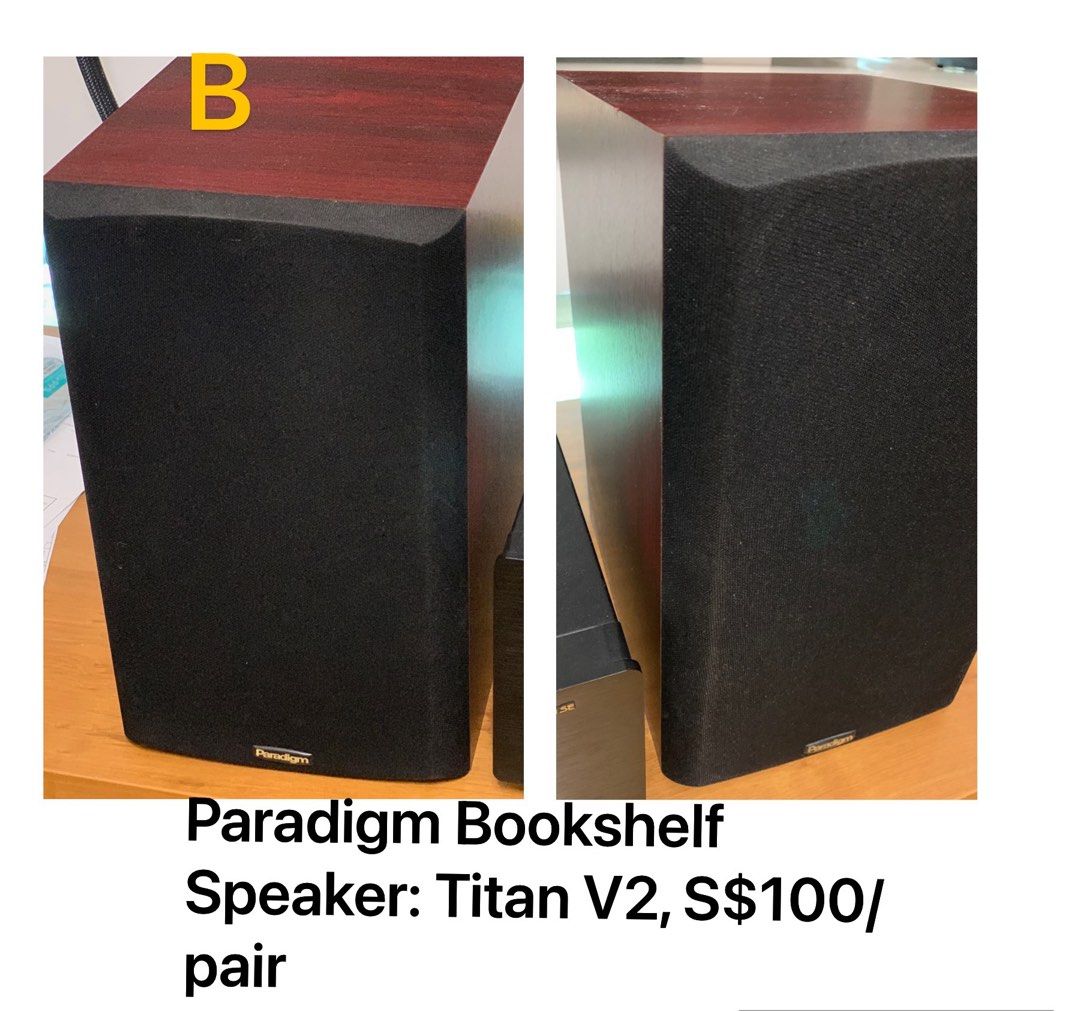 Premium HIFi 7.1 Speaker System, Paradigm floor standing, book shelf, center speakers and