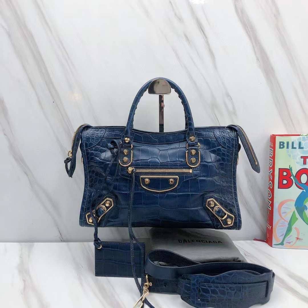 Balenciaga city croc embossed hotsell