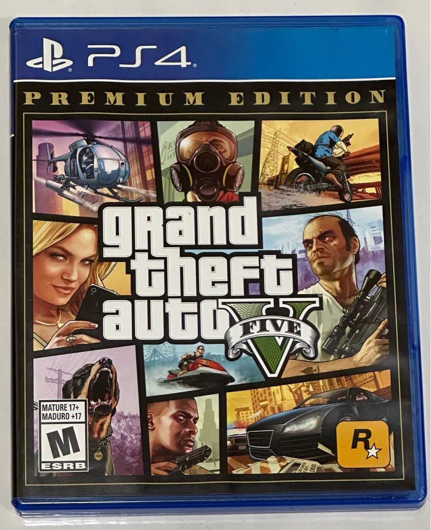 PS4 with 3 controllers and GTA V, Video Gaming, Video Game Consoles