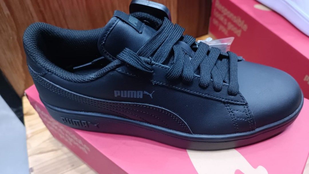Puma Smash Sneakers Black Men s Fashion Footwear Sneakers on
