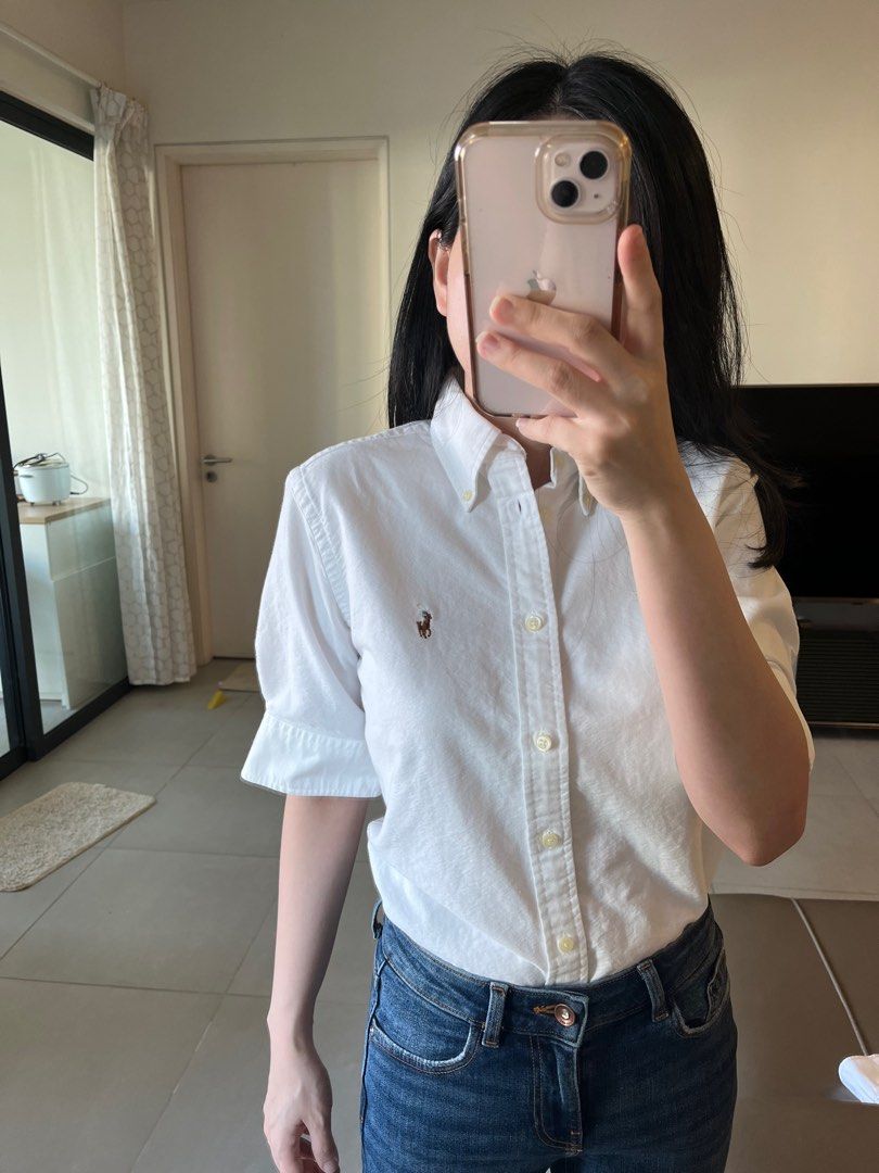 Ralph lauren slim fit white shirt sale