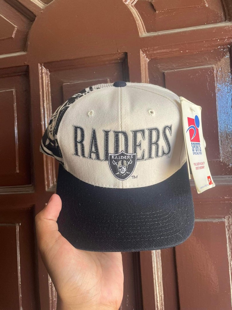 RARE VINTAGE HAT OAKLAND RAIDERS LASER STITCH BY SPORTS SPECIALTIES on