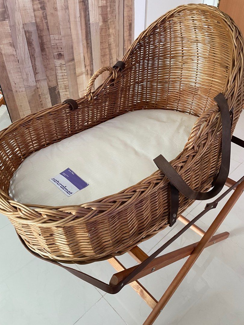 Rattan Basket cot, Babies & Kids, Baby Nursery & Kids Furniture, Cots
