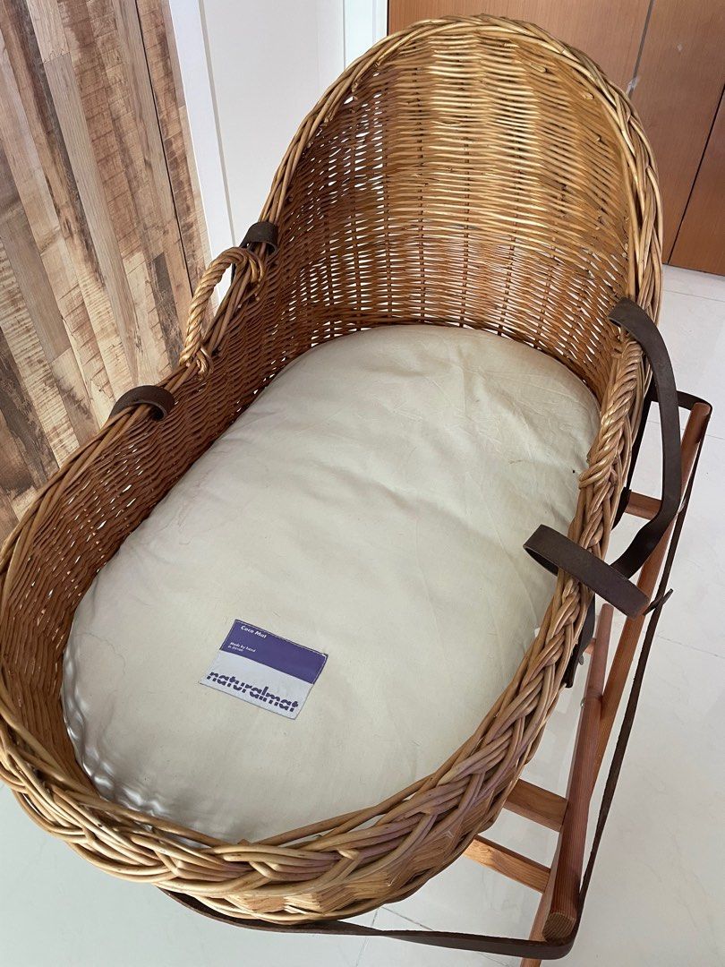 Rattan Basket cot, Babies & Kids, Baby Nursery & Kids Furniture, Cots