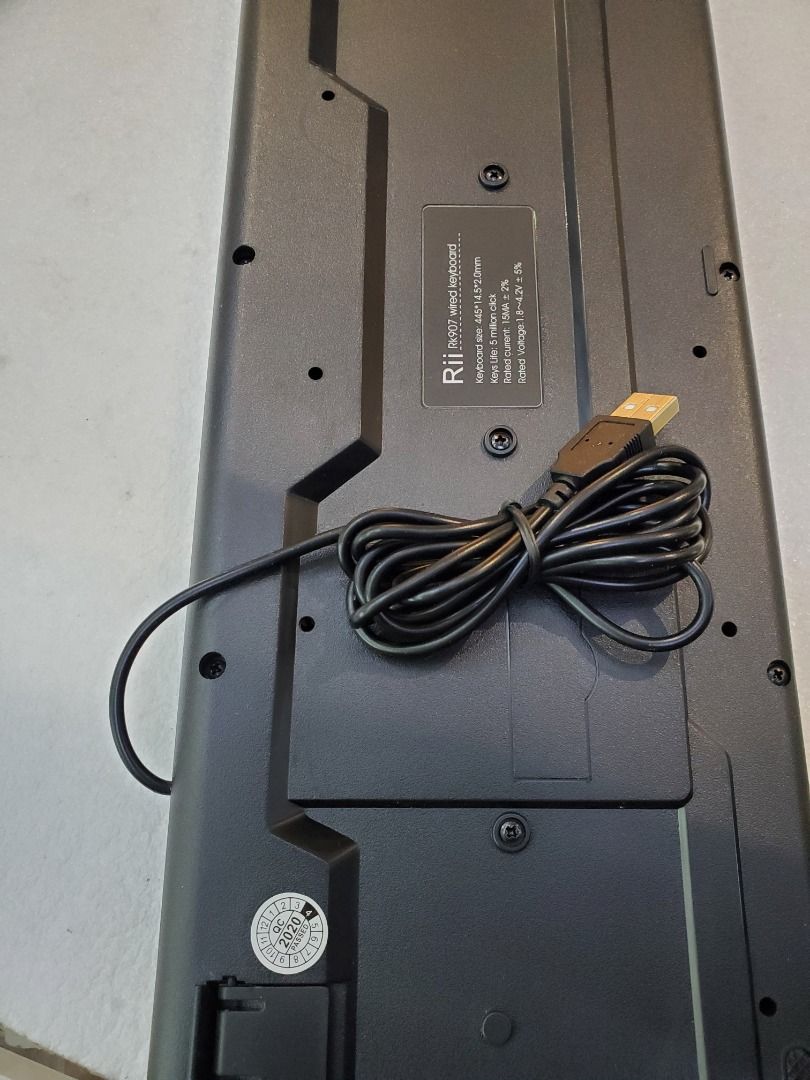 Rii Wired Keyboard RK907 - Black, Computers & Tech, Parts & Accessories ...
