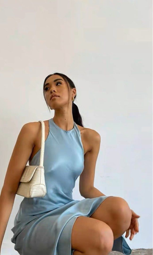 Oasis blue dress sale top