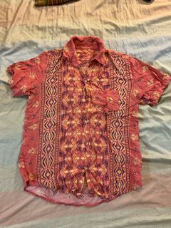 Salmon Patterned Polo