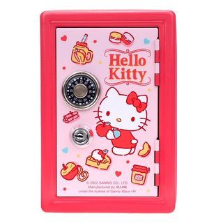 (*現貨)(連鎖實體店) Sanrio Hello Kitty 直身 小型夾萬 錢罌 錢箱 儲錢箱  保險箱 直款