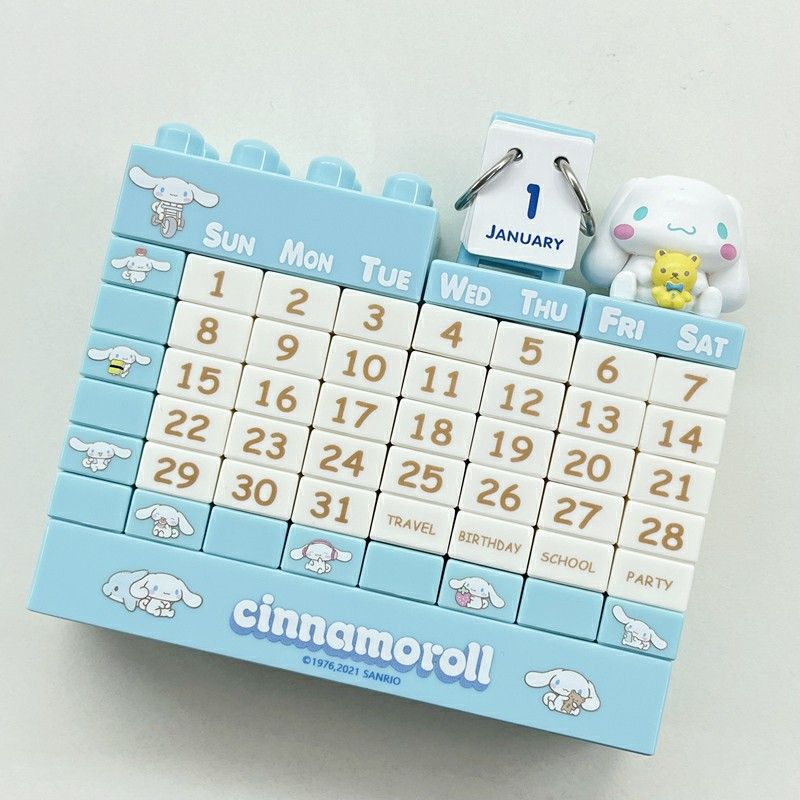 [SANRIO JAPAN] SANRIO CHARACTERS CINNAMAROLL BLOCK BRICK CALENDAR MADE