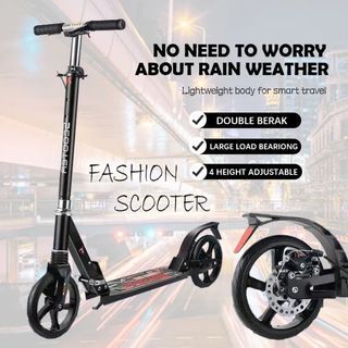 Scooter for Adults Teens Adjustable Scooter Smooth Commuter Scooter  with handbrake