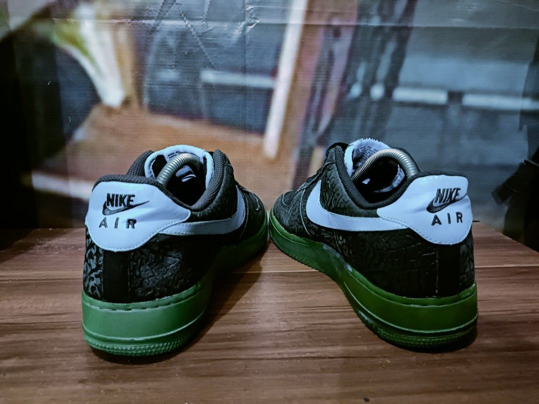 Nike air force top 1 black vivid blue