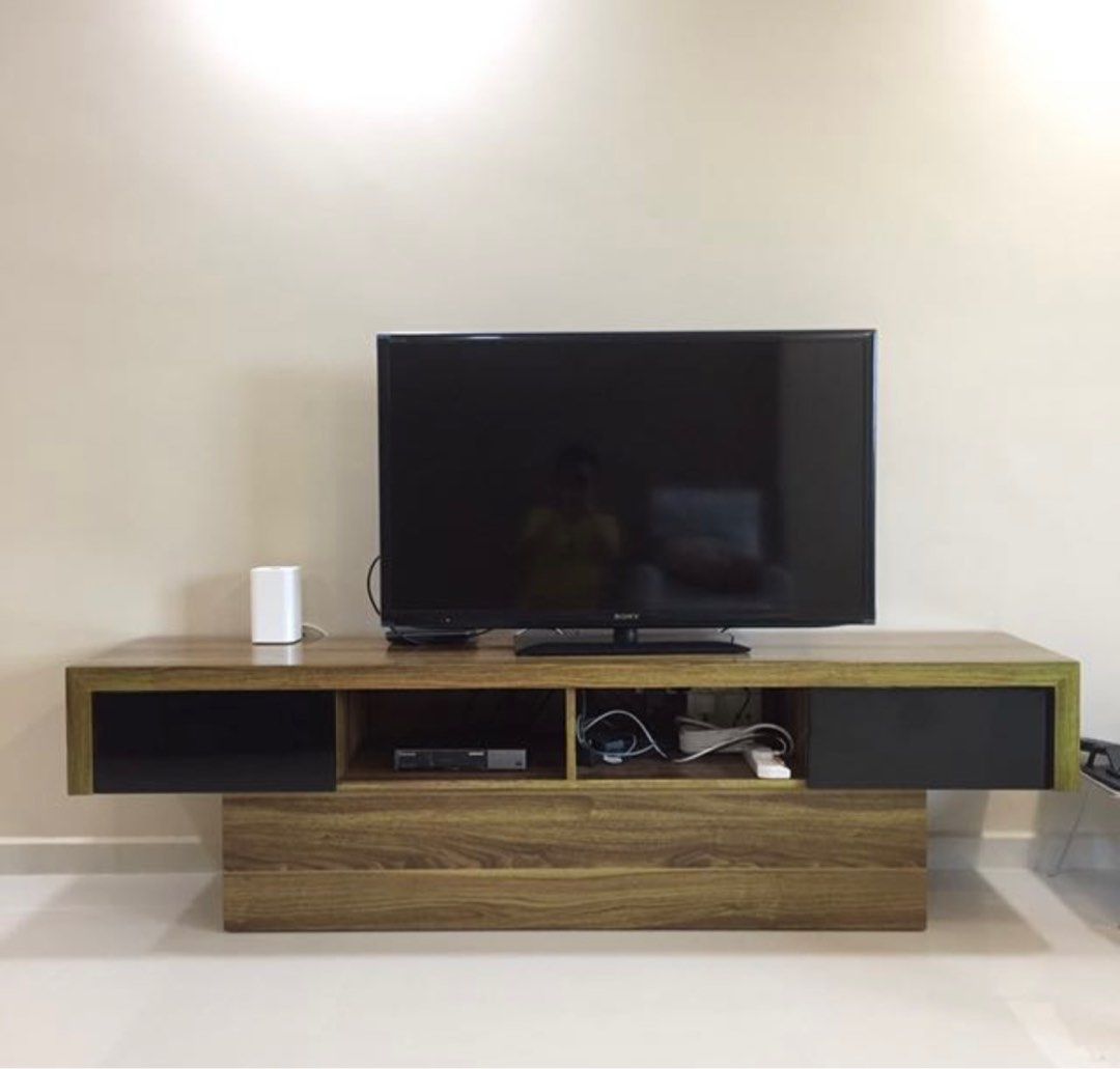 Solid wood TV console, Furniture & Home Living, Furniture, TV Consoles