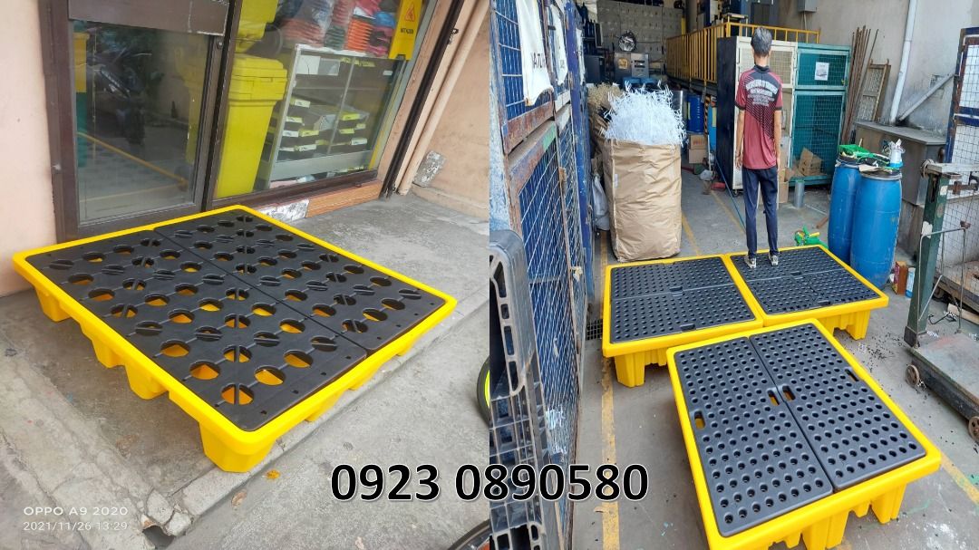 Spill drum pallet (Category: Construction Tools & Equipment) located in Bacoor. Submitted by __CLaude__ (Listing ID 1221130125, Image 1). Description: Direct Supplier Spill pallets Spill control pallets are ideal for the safe storage of drums, containers and some IBC's. The heavy duty poly construction is UV stabilised, chemical resistant and easy to move around your warehouse or yard. These are a quality product at a reasonable price that can sa