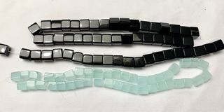 Square Glass Beads