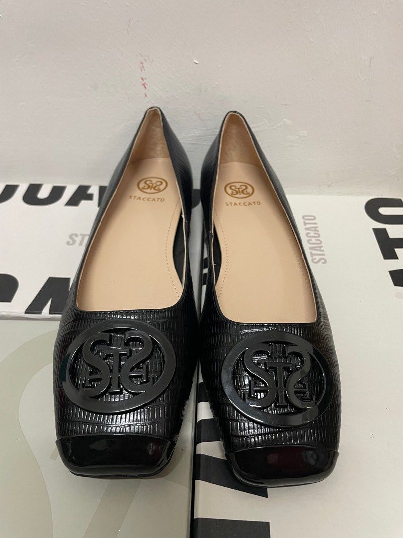 Womens black sales flats size 1
