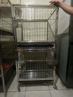 Stainless Dog Cage 2x2x2