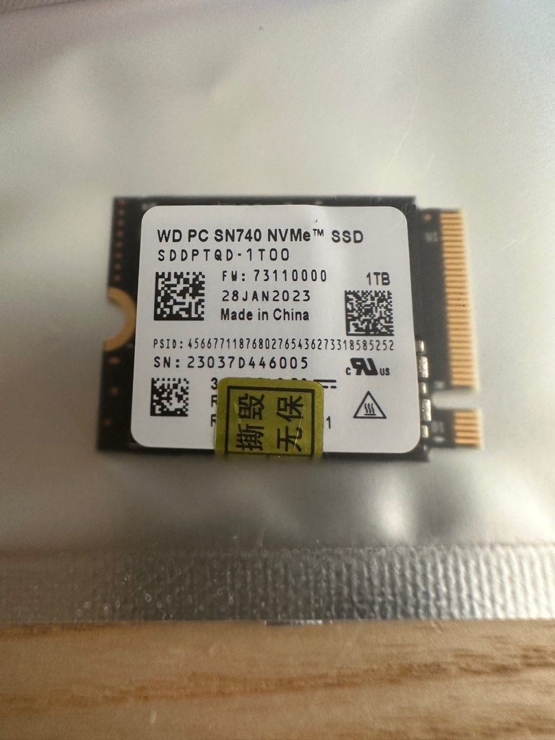 可用於steam deck /Western Digital SN740 NVME M.2 2230 SSD 1TB