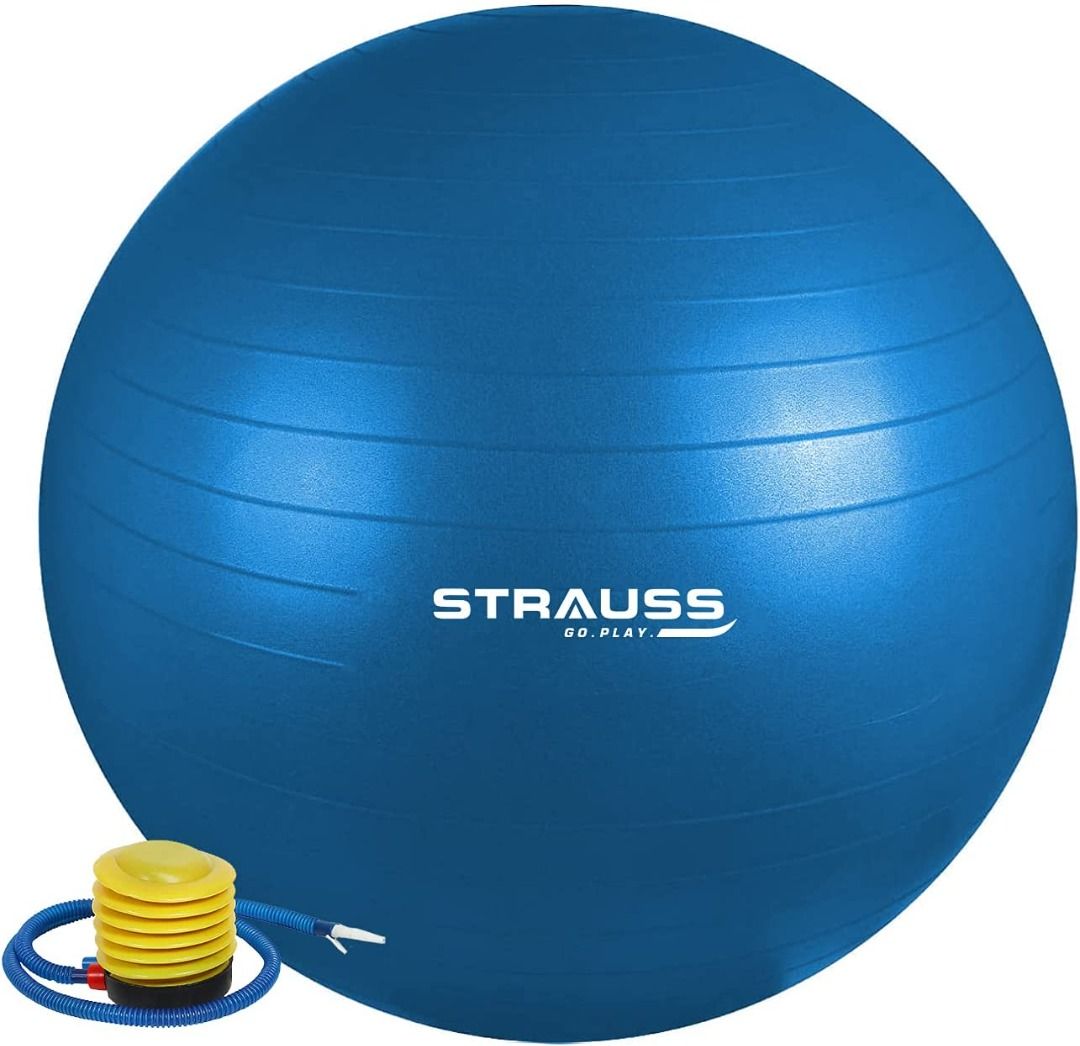 Strauss Rubber Anti Burst Gym Ball Sports Equipment Exercise