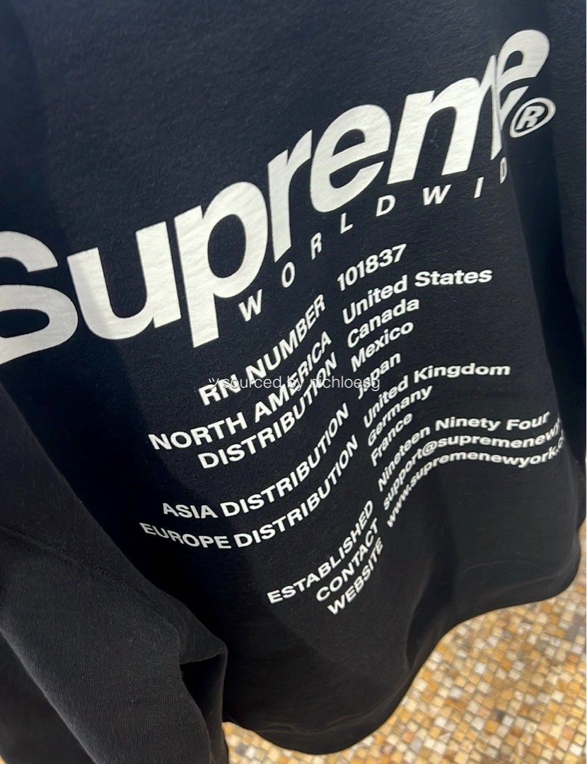 Supreme World wide Hooded Sweatshirt 通販